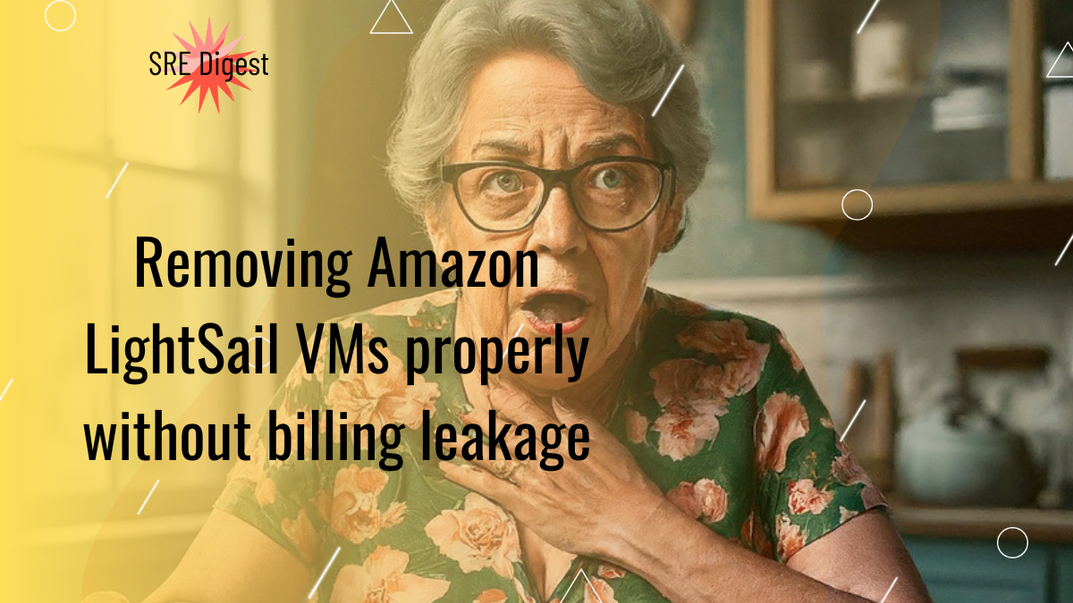Removing Amazon LightSail VMs properly without billing leakage