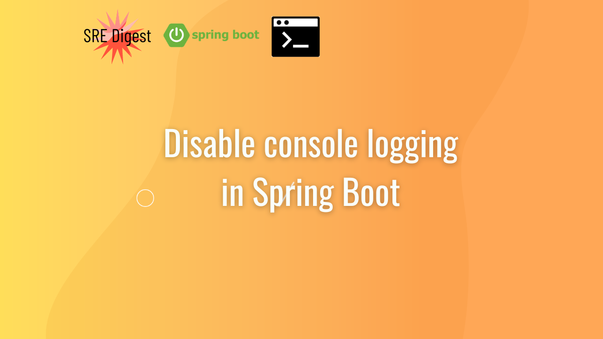 Disable console logging in Spring Boot