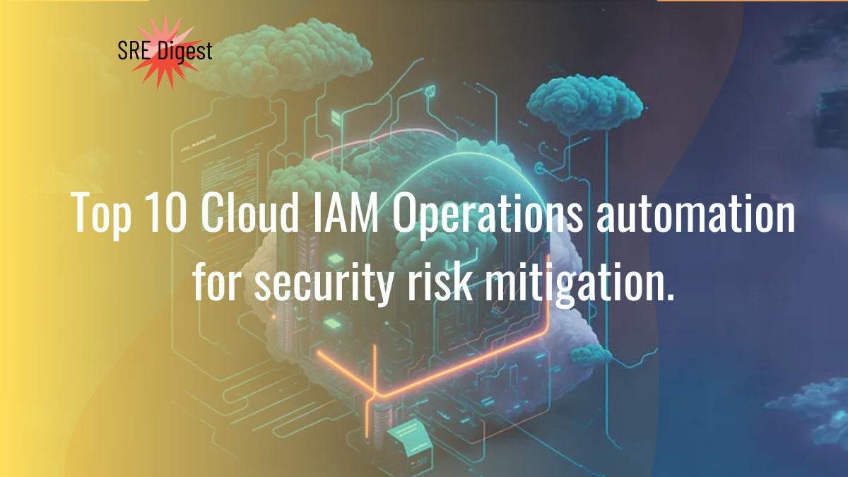 Top 10 Cloud IAM Operations automation for security risk mitigation.